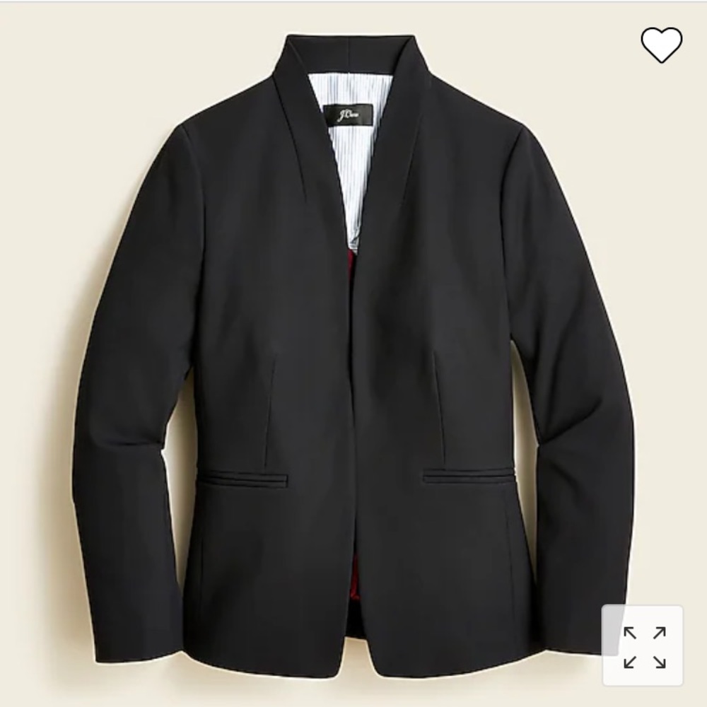 J.Crew Women’s Going-Out Blazer in Stretch Twill - size 8; color: black
